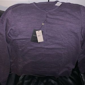 John Varvatos Long sleeves shirt, purple color, XL (fit like an L size)